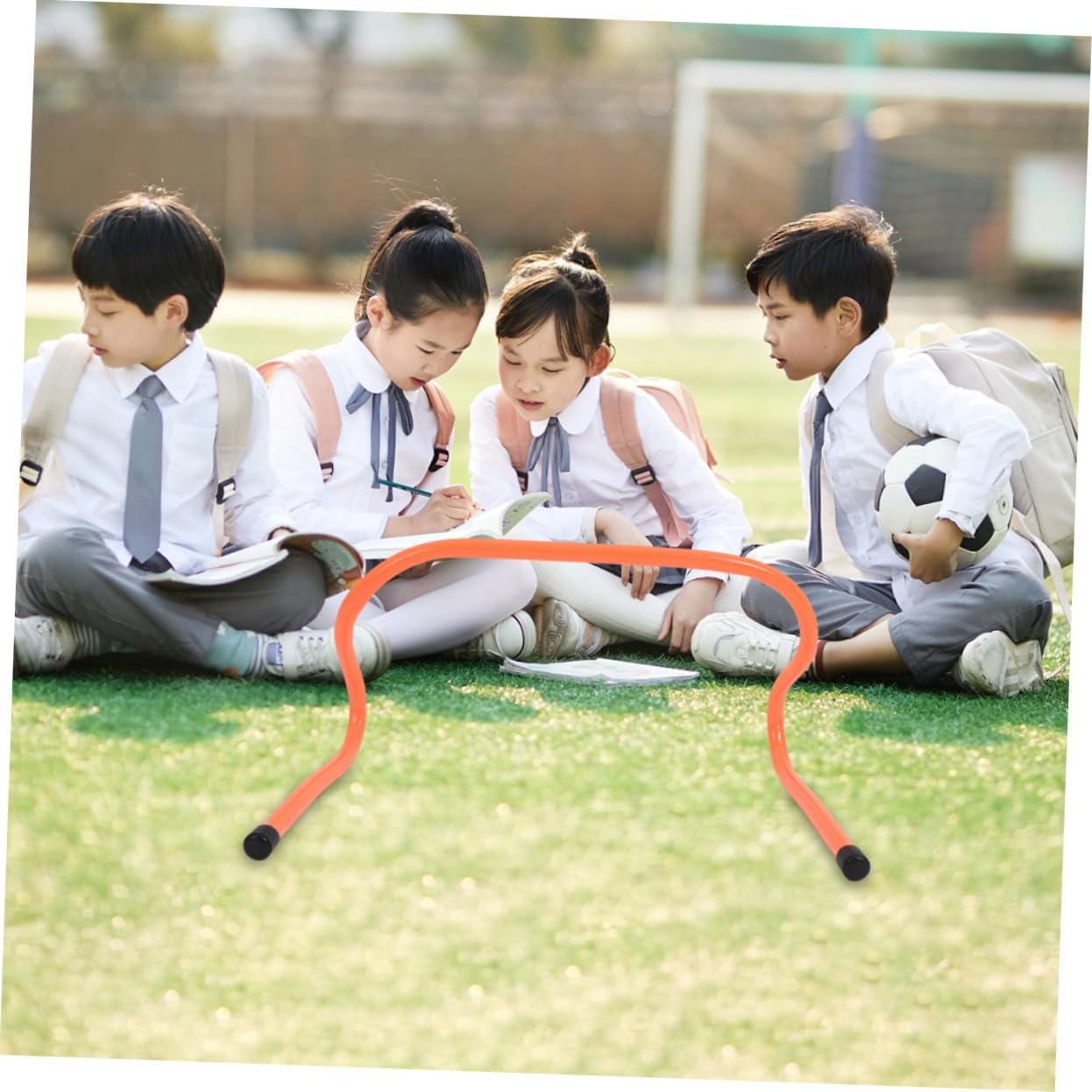 4pcs Agility Hurdles for Boys and Girls Plastic Training Obstacles for Soccer Basketball and Football Speed and Coordination Outdoor Activities