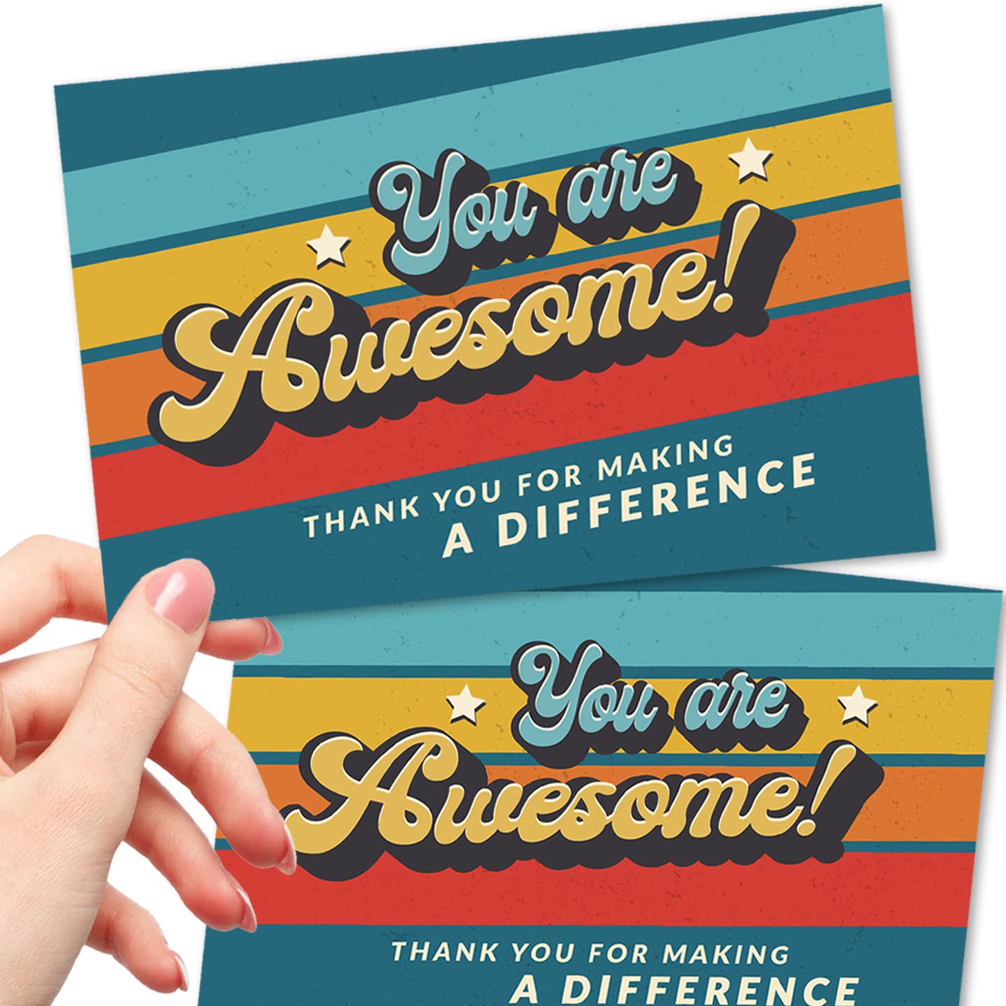 Kudos Notes 50 Large 4x6 You Are Awesome Postcards - Kudos Appreciation Thank You ...