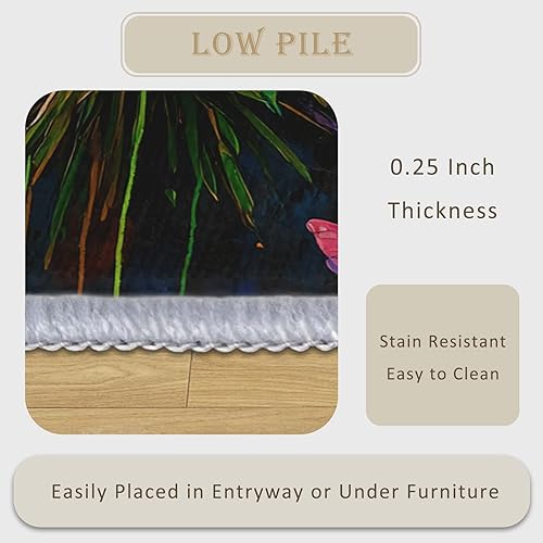 Miniatura 54 de Alfombras coloridas para entrada de 2 x 3 pulgadas, diseño de arte abstracto de fuegos artificiales, tapete para puerta de interior, tapete colorido