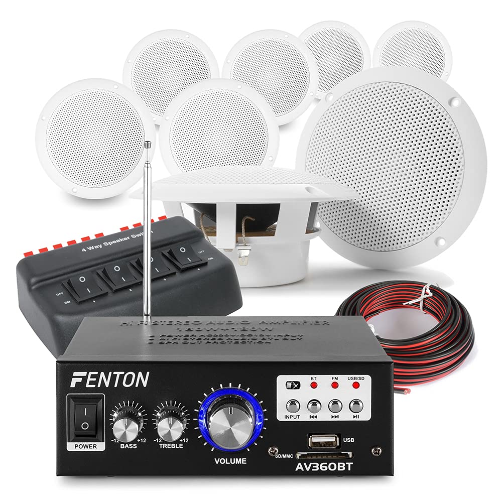 Buy Power Dynamics Bluetooth Ceiling Speaker System with Amplifier FM