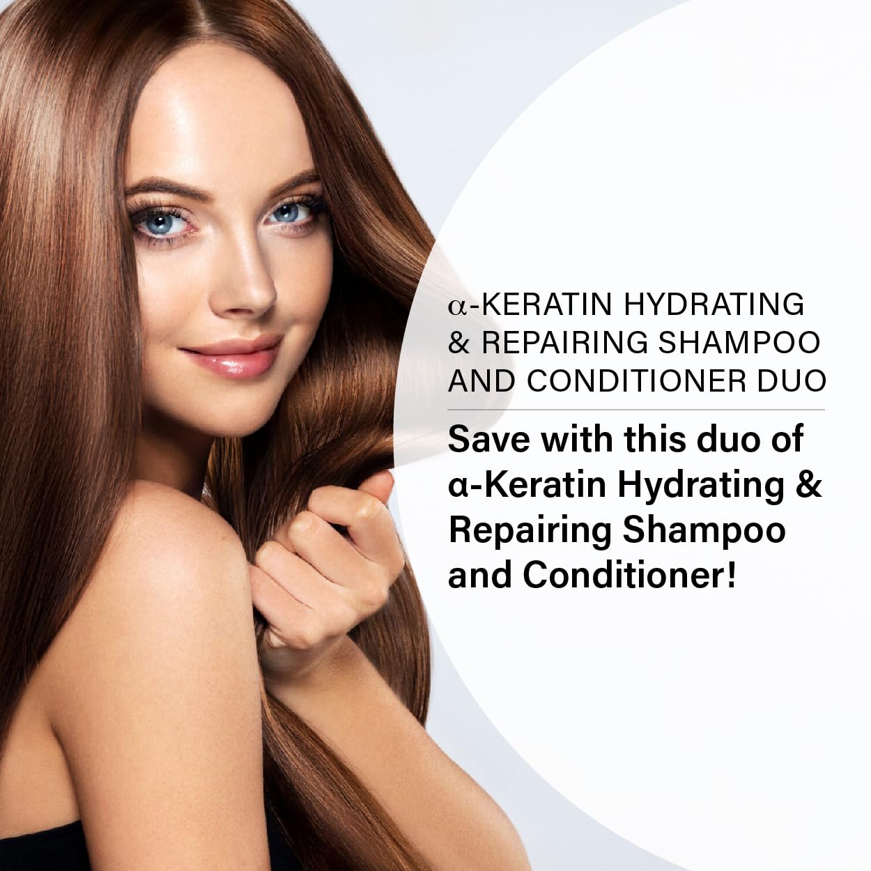 Peter Coppola a-Keratin Hydrating & Repairing Shampoo and Conditioner Duo - Strengthen and Repair Damaged Hair - Nourishes for Soft, Shiny Hair 10 oz - Image 3