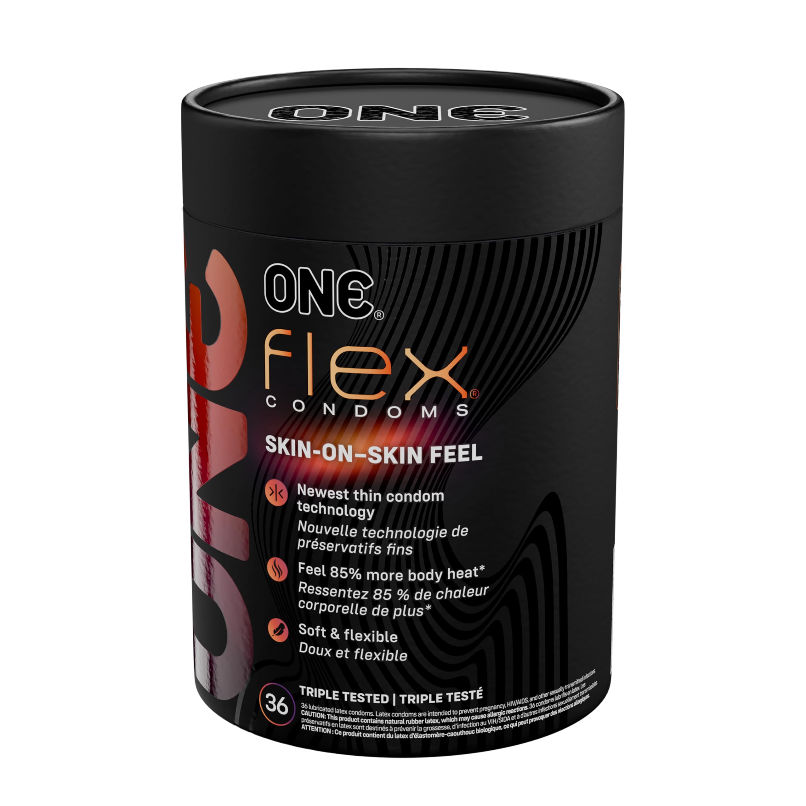 ONE Flex Condoms Next Generation Condoms Enhanced with Graphene, The World's Thinnest & Strongest MaterialAdvanced Sensation Ultra Thin, Flexible, StrongNontoxic, Vegan, Non-GMO36 Count 1 Count (Pack of 36)