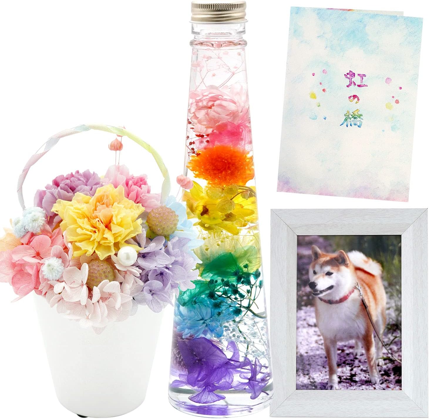 作者不明 バラ 花束 油彩画 装飾フレーム付き 薔薇 緑 薔薇 花束