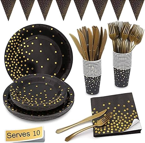 Amazon Co Jp Cdugas 71点セット パーティー用 使い捨て食器セット 紙コップ 紙皿 ナプキン 飾り付け おしゃれ パーティー用品 バースデー 誕生日 結婚式 お花見 キャンプ バーベキュー テーブルウェア 女子会 ホーム キッチン