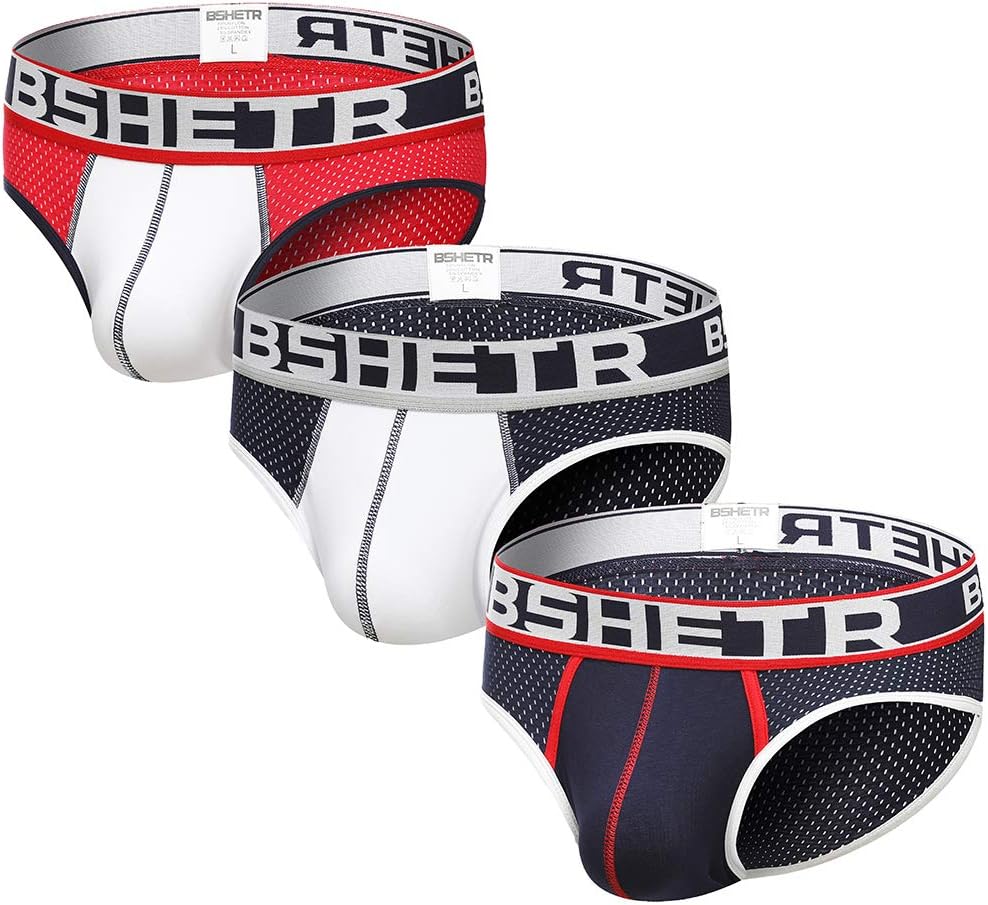 Men's Underwear Briefs 5-Pack Cotton Low Rise Multi Color Soft Underpant