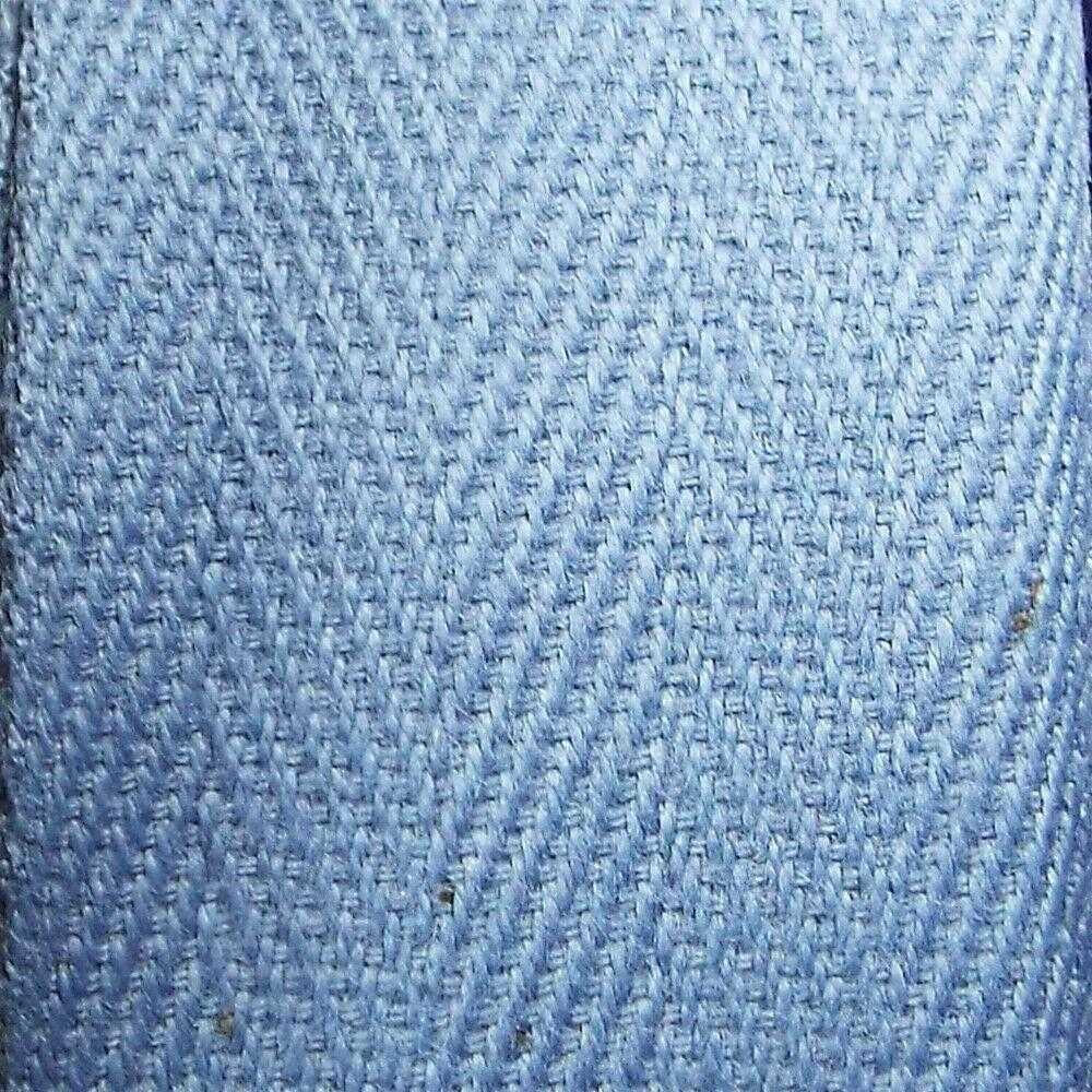 30mm Pure Cotton Herringbone Twill Tape Binding 37 Colours 1 2 4 8+ Metres 304D, 021 Cornflower Denim Blue, 8 Metres