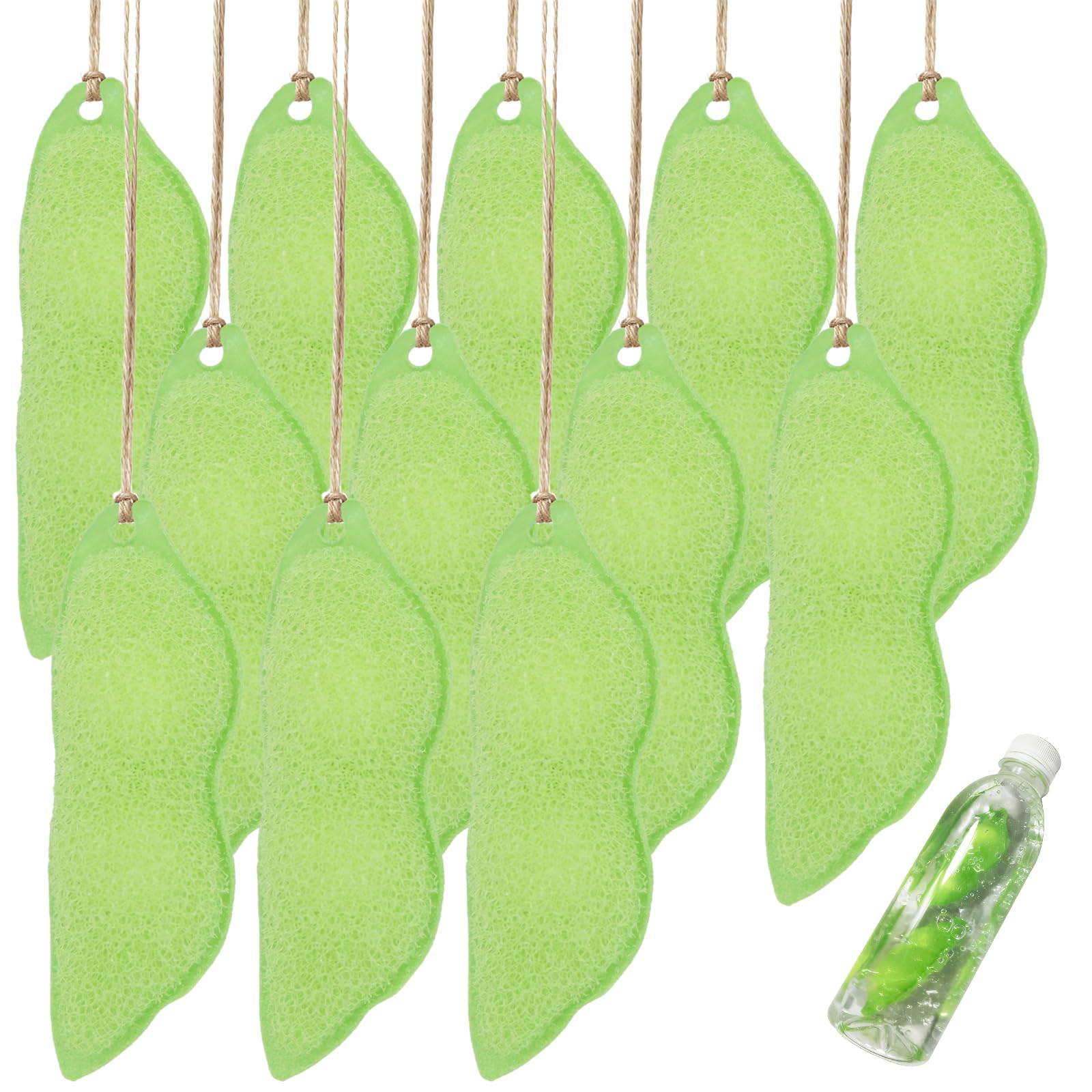 12 PCS Magic Beans Bottle Cleaner Bottle Cleaning Beans Beans Bottle Cleaning Sponge Reuseable Bottle Cleaning Sponge for Internal Cleaning of Small