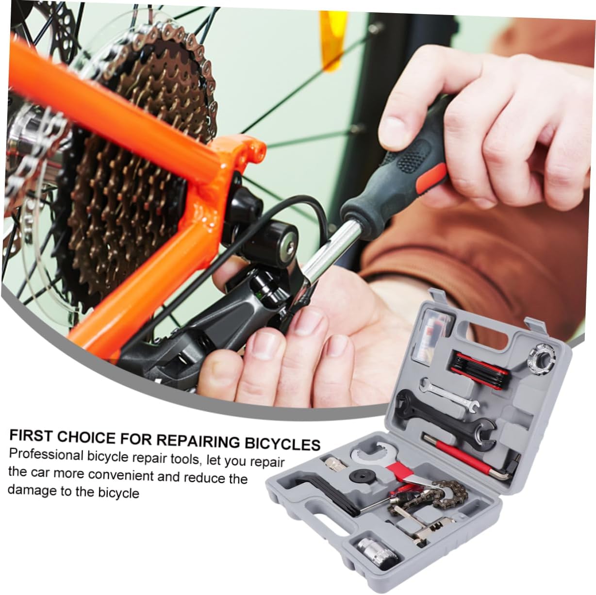 25pcs Bike Repair Tool Multifunctional Maintenance Kit for Mountain and Road Tools for Efficient Repairs and Maintenance