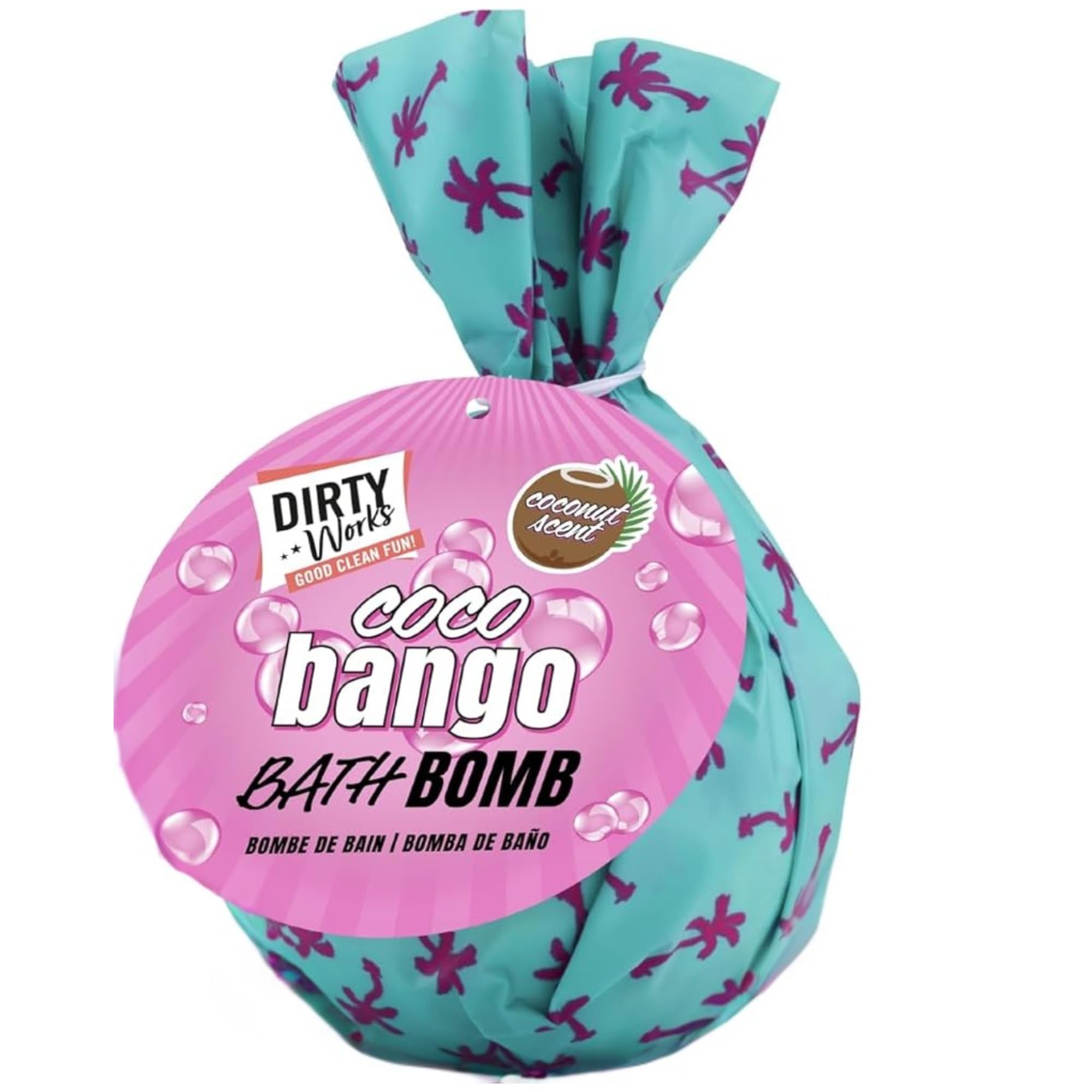 Dirty Works Tropic Like It's Hot Coco-Bango Coconut Bath Bomb 150g