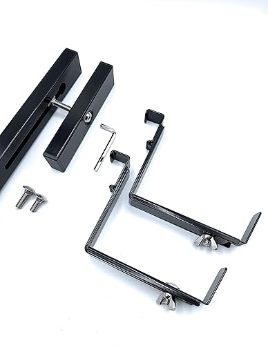 Hold It Mate Kit de soporte universal ajustable de 20 pulgadas para jardinera, incluye 2 soportes inferiores resistentes ajustables de 5.5 a 8.5