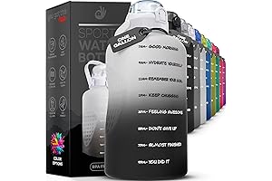 Motivational Water Bottle: 1 Gallon Water Jug to Quench Your Thirst