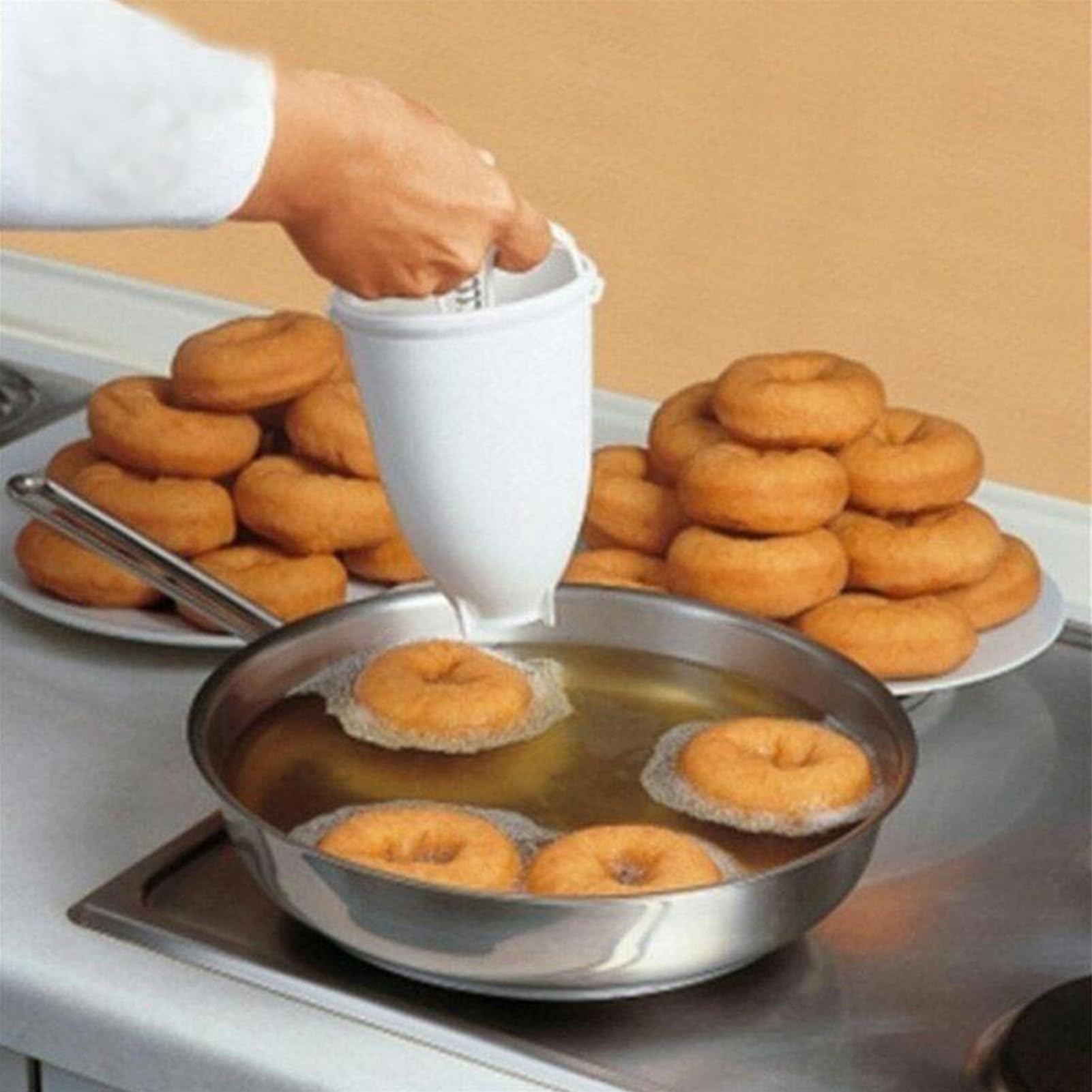 Squeeze Donut Maker Model - Donutt Machine Form | Donut Maker | Food Grade Abs Pancake Und Teig | -Depositor Machte Einen Waffelspender Für Kitchen Pastry Making Bake Ware