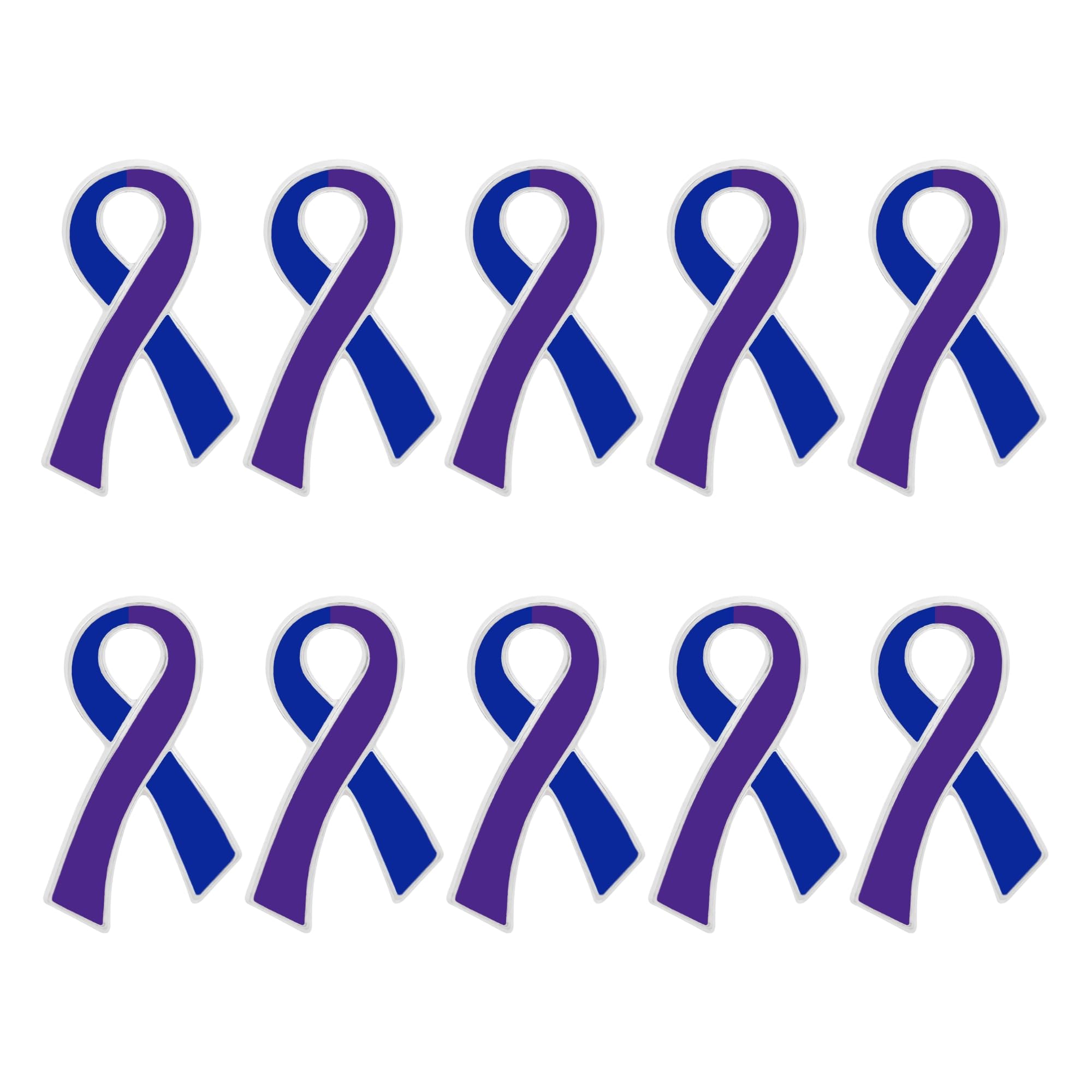 Ribbon Pins 1/5/25/100 for Cancer &amp; Disease Awareness - Various Causes - Bulk Quantities Available for Support Groups and Fundraising