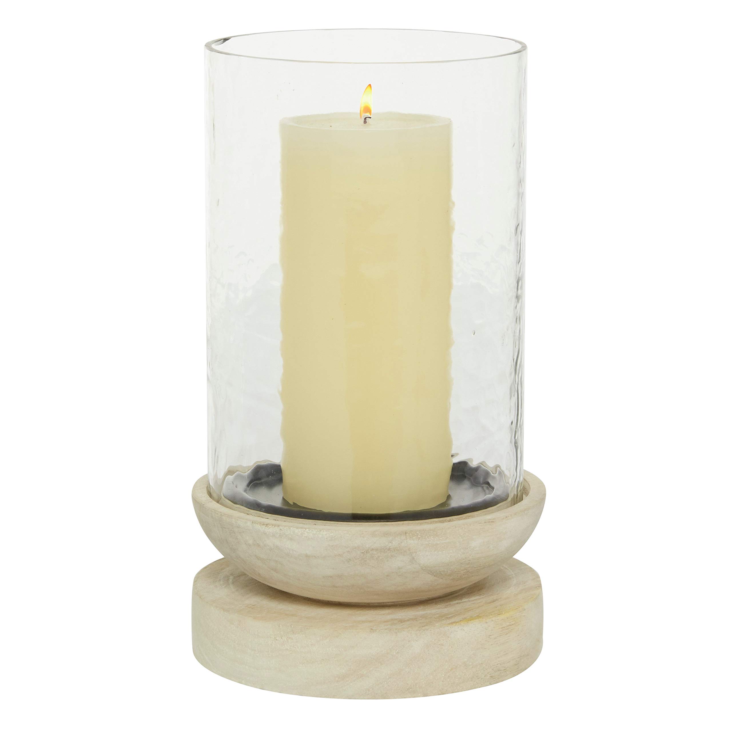 TLLAMP Large Size Hurricane Candle Holder Glass, Glass Cylinder Open Both Ends, Open Ended Hurricane, Glass Lamp Shade Replacement (2