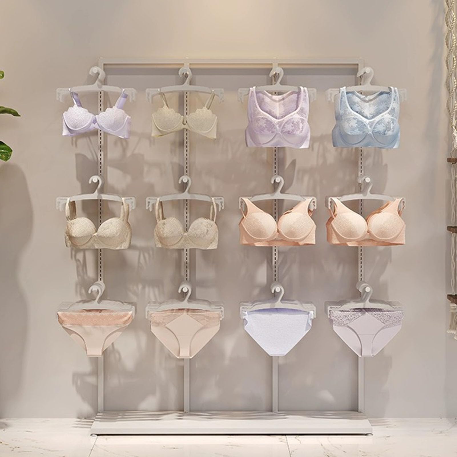 Freistehender Verkaufsständer für Unterwäsche, BHS, Shorts, Hijabs, Seidenschals, Socken, Schlüsselanhänger, Spielzeug und Schmuck – ideal für Boutiquen, Einkaufszentren und Messen
