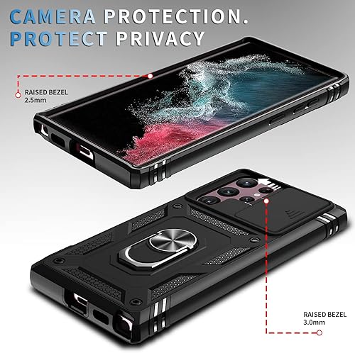 Miniatura 4 de Funda para Galaxy S22 Ultra, a prueba de golpes, resistente a los impactos con lente deslizante Funda protectora para Samsung Galaxy S22 Ultra 4G5G
