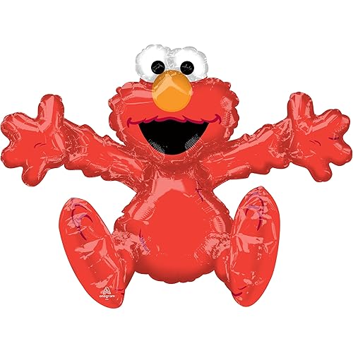 Anagram/MD 26" Sesame Street Elmo Birthday Party Decoration Supply Multi-Balloon Mylar Foil Air-Fill Balloon