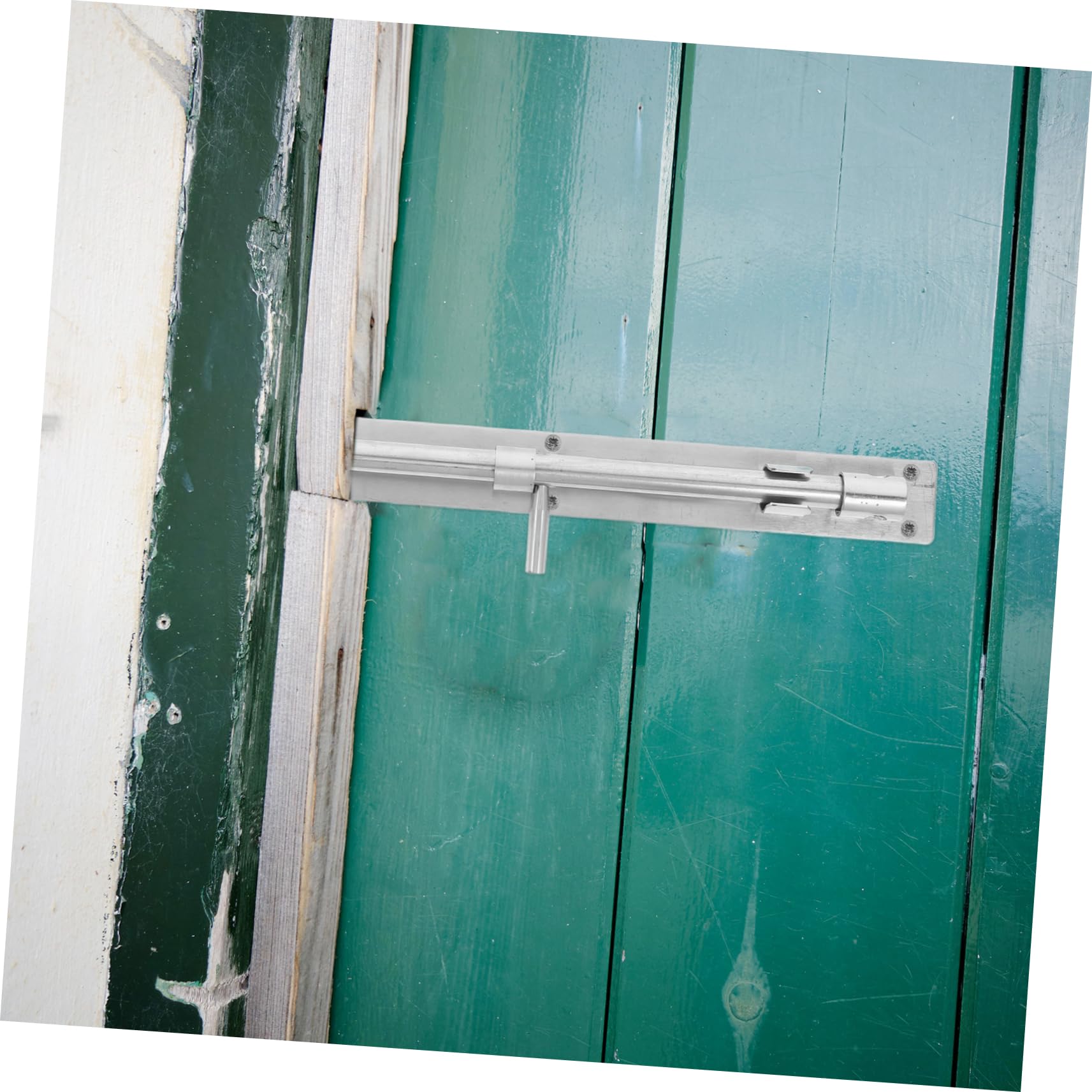 Loquet de Porte de Grange en Acier Inoxydable Argenté, Verrou Renforcé
