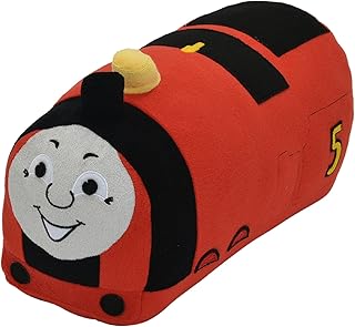 nishikawa【西川】 きかんしゃトーマス 抱き枕 ジェームス 洗える ふわふわ パイル 46X20cm レッド LH63303070