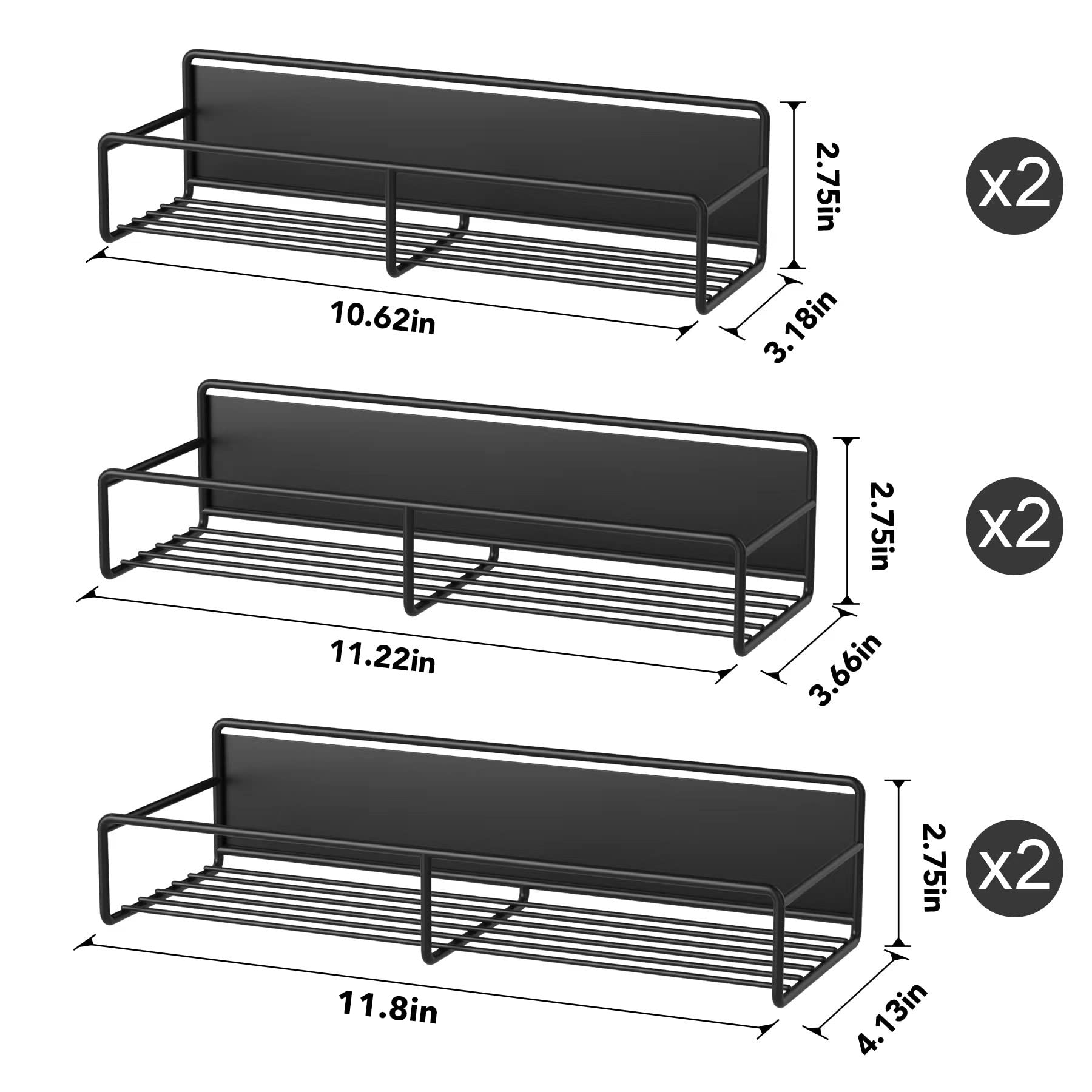 Amazon.co.jp: マグネットスパイスラックオーガナイザー 6個パック