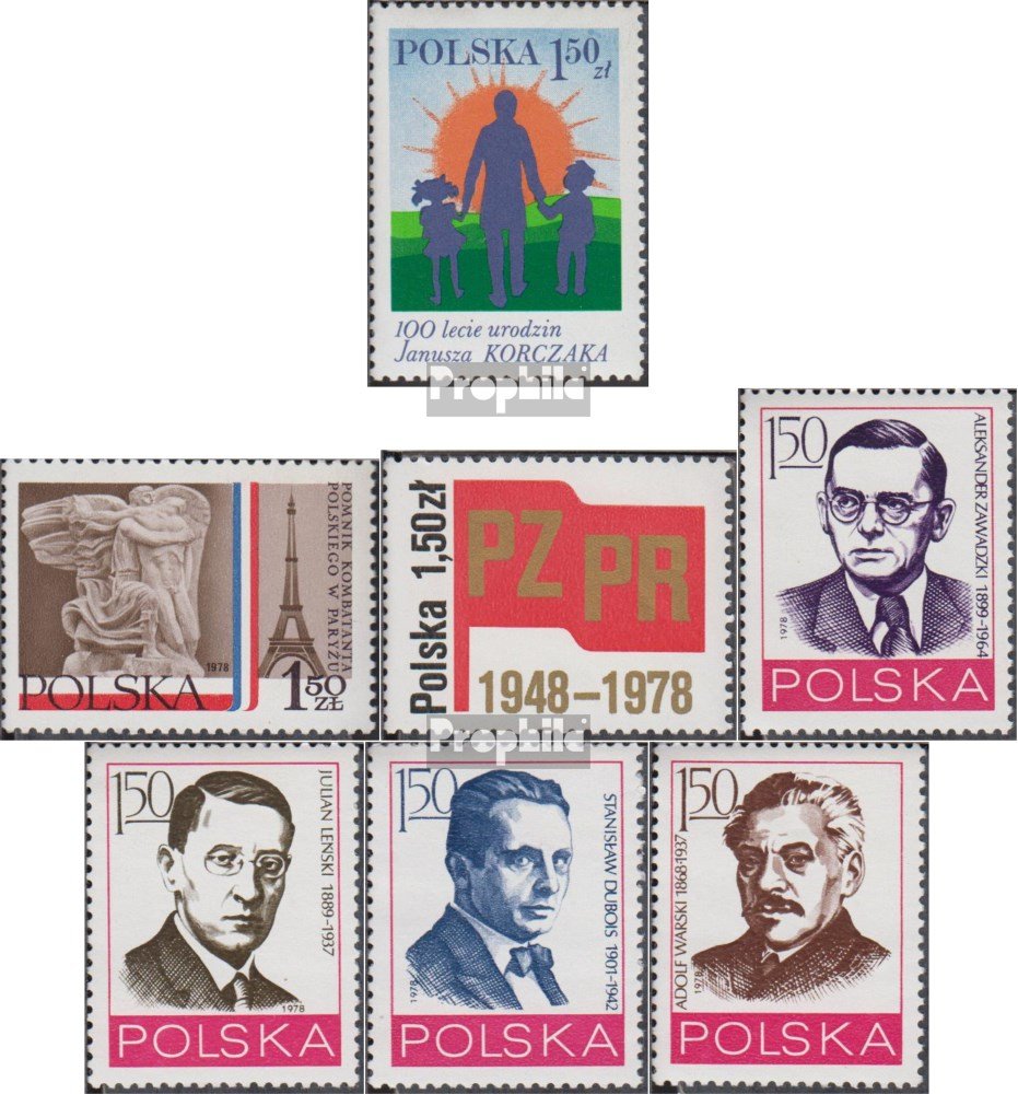 Prophila Collection Briefmarken Polen 1963 Fechten – Komplett Postfrisch (MNH), Katalog-Nr. 1405A-1410A