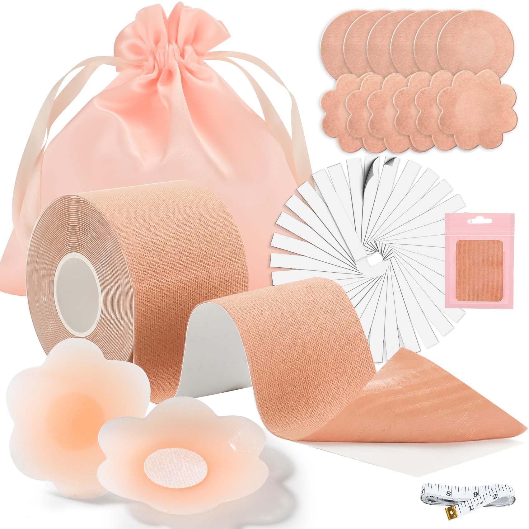 Fitenough Pink 120 Pcs Nipple Covers Invisible Tit Tape