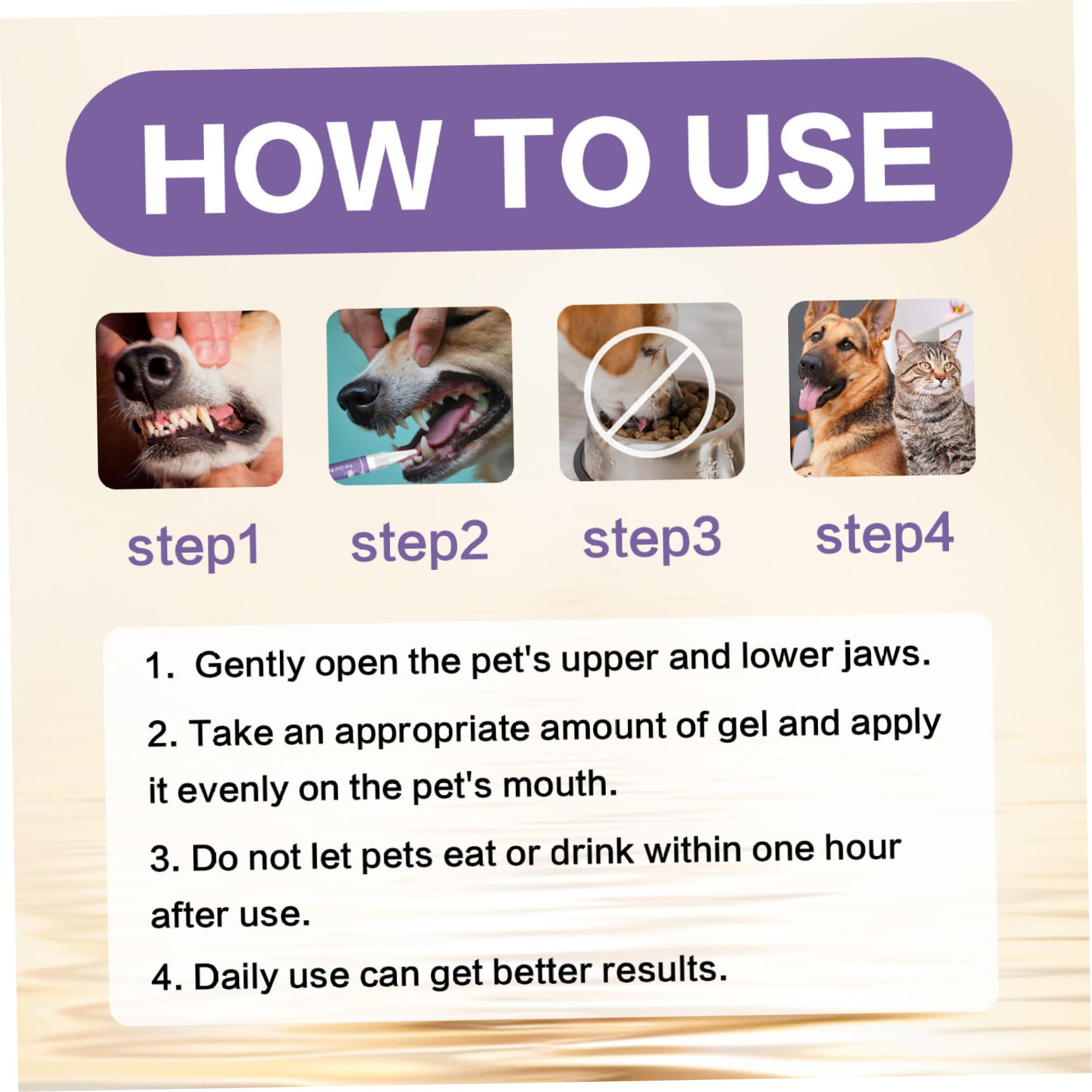 Dentifrice pour chat, 2 pièces Gel de réparation buccale pour animaux de compagnie, 20 g Gel réparation buccale pour animaux compagnie pour chiens chats Menthe Désodorisant Stylo à dents Enleve