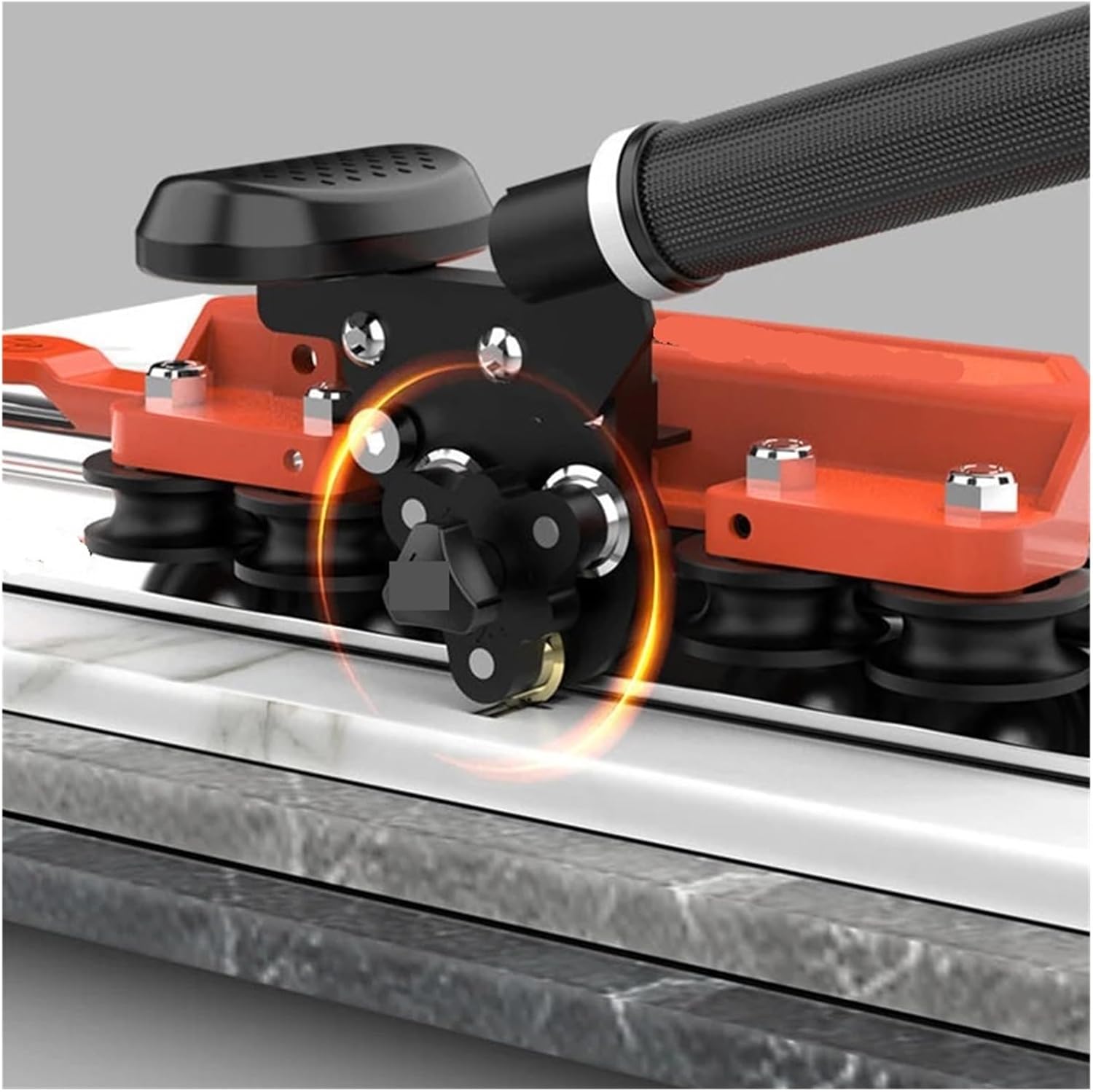 Glass Cutter Tool, 150CM Ceramic Tile Cutting Tool Glass Push Knife + Opener Vacuum Suction Cup Manual Floor Hand Tools,DIY Glass Cutting