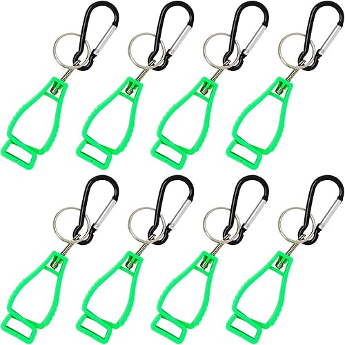 YuGtcen 8 clips para guantes de trabajo, ideales para clips de guantes para construcción