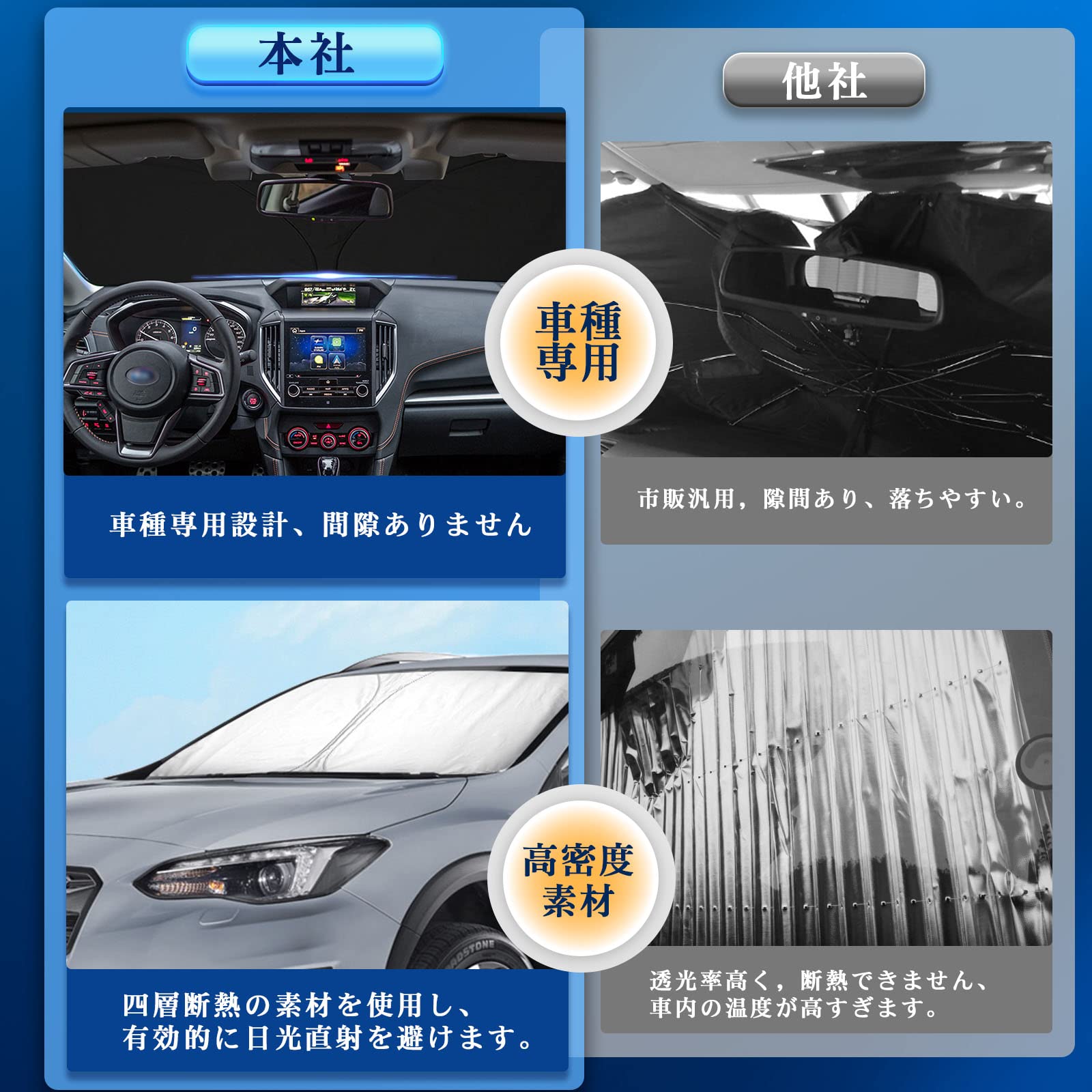 Amazon | 【RUIYA】スバル XV GT系 車用サンシェード スバル XV