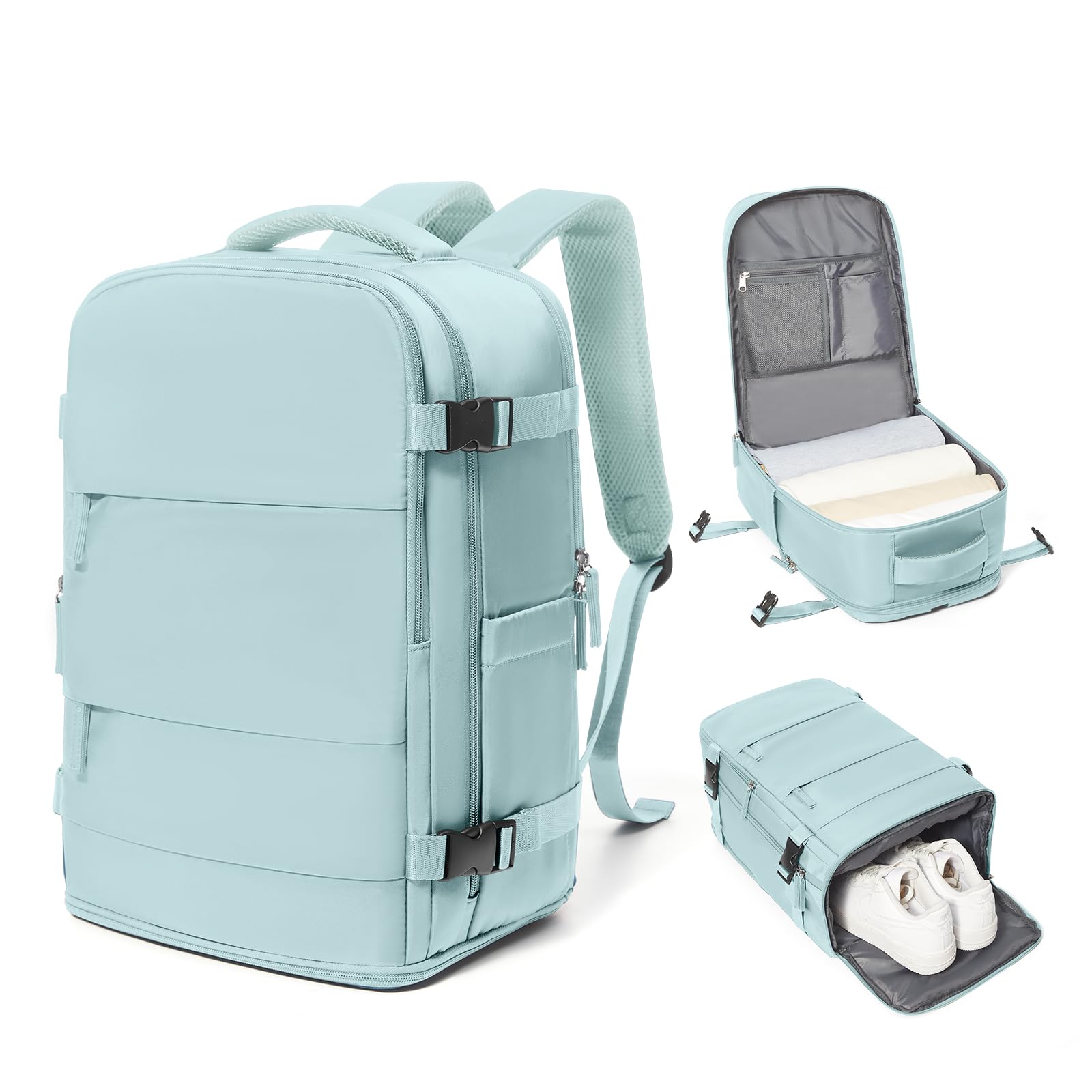 coowoz Travel Backpack Carry On for Women Man Gym Backpacks with Laptop Compartment Mochila de Viaje Teacher Personal Item Backpack Airplane