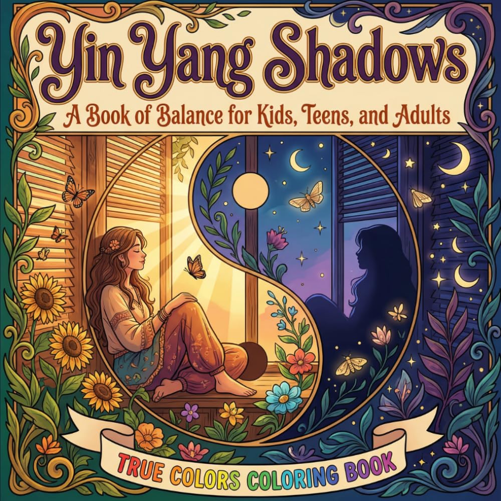 True Colors Yin Yang Shadows: A Coloring Book of Balance for Kids, Teens, and Adults (Colorful Feelings)