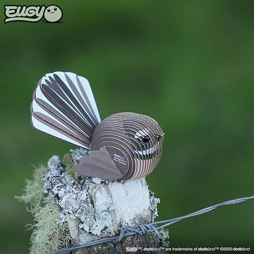 Miniatura 7 de Eugy Fantail Bird - Rompecabezas 3D de 27 piezas, respetuoso con el medio ambiente, juguete educativo para niños, niñas y niños a partir de 6 años