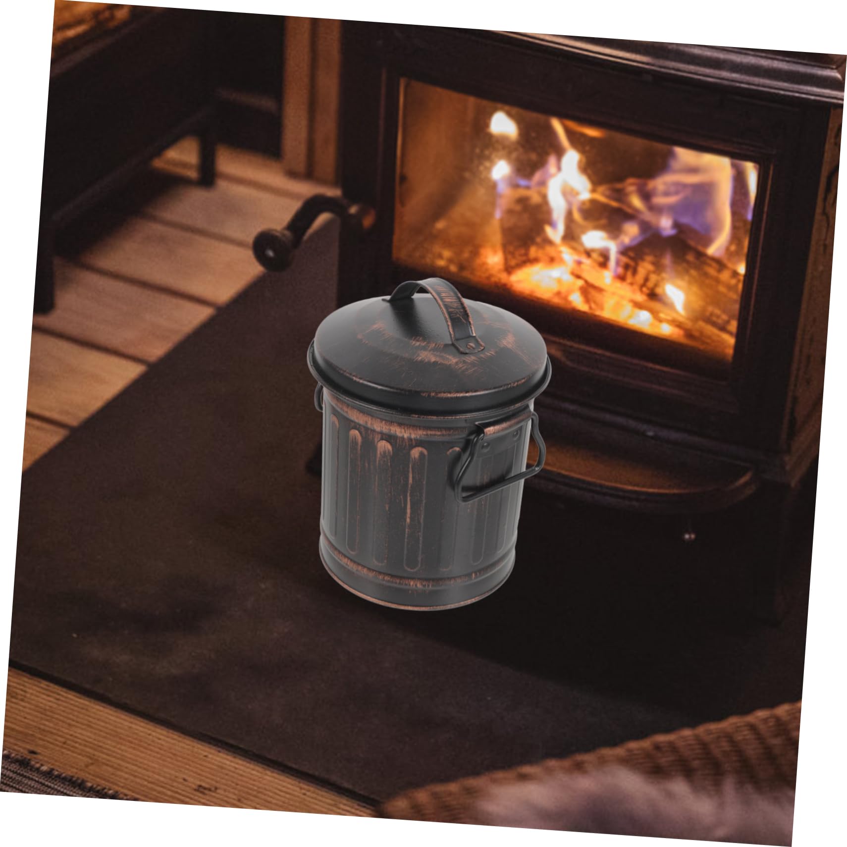 Crannog Aschenbehälter Feuerfest - 43x33x13cm Mit Deckel Für Kamin & Holzofen