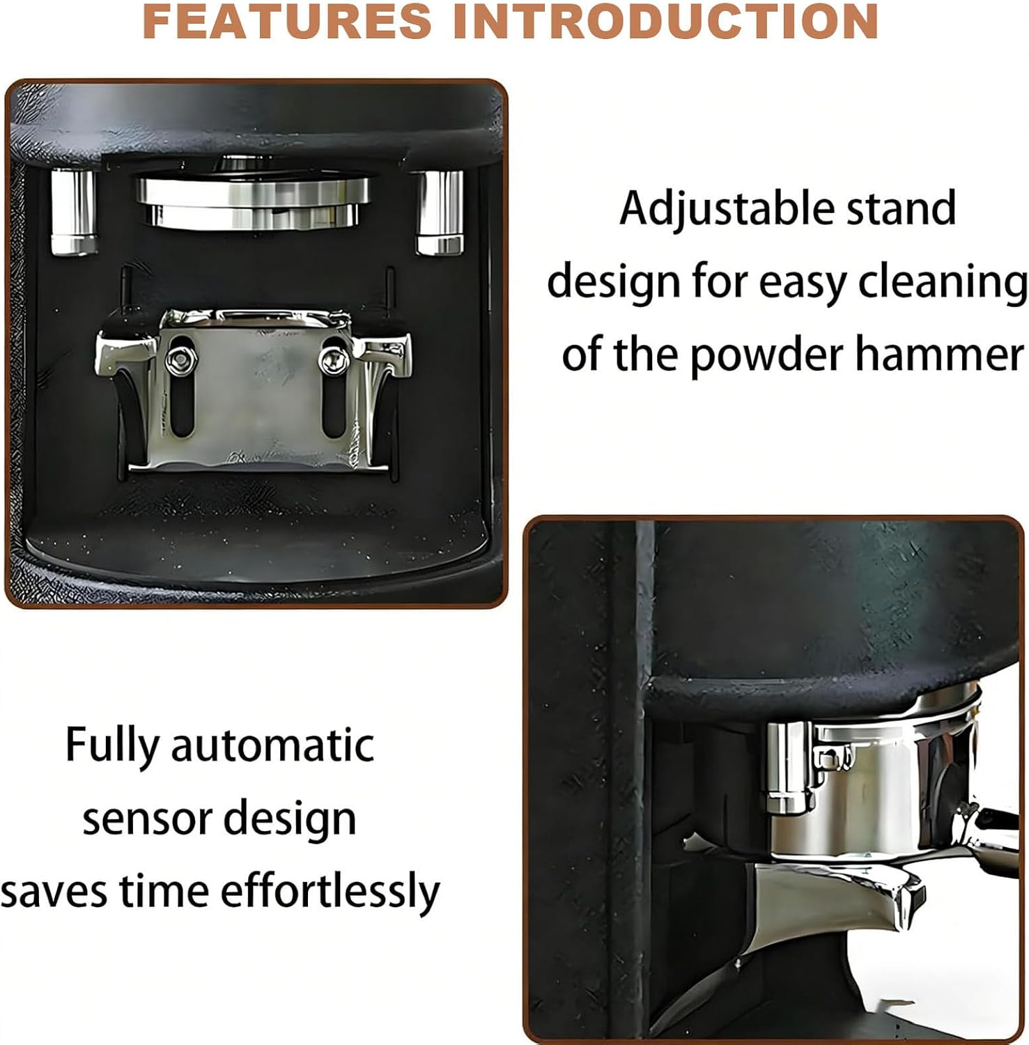 58mm Electric Coffee Press, Commercial Automatic Coffee Maker for Bars, Cafes, Restaurants & Hotels - Professional Bean Press for Perfect Brews