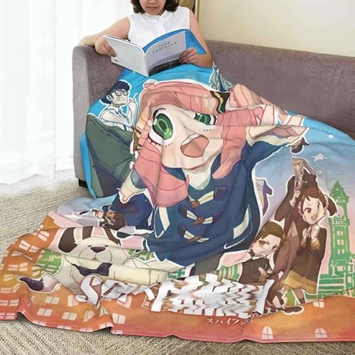 Miniatura 4 de Manta de anime ligera de franela de forro polar, acogedora manta de felpa para dormitorio, sala de estar, sofá de 3 a 50 x 40 pulgadas