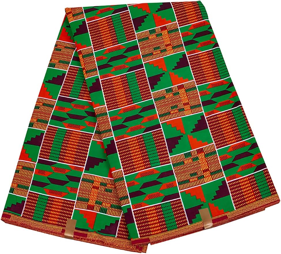 HollandaisWax Ankara African Print Fabric 6 Yards Bazin Riche African Wax Fabric Cotton Material Sewing DIY Party Dress FS1552