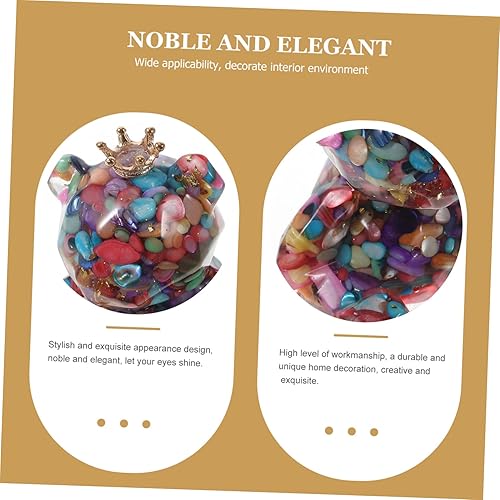 Miniatura 4 de IMIKEYA Adorno de oso de cristal, adornos de cristal para manualidades, escultura, estatuilla de resina, decoración de animales, decoración de