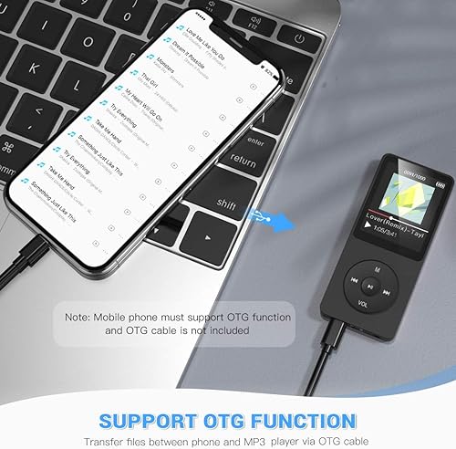 Vista 5 de Reproductor de música MP3 AGPtek – A02 Negro