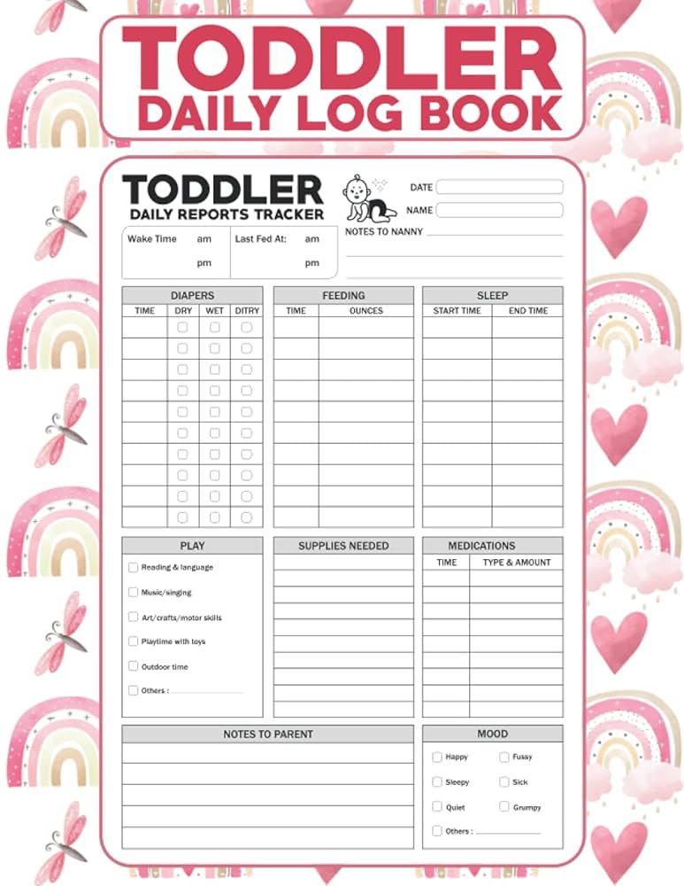 toddler-daily-log-book-daycare-daily-reports-tracker-for-newborns-or-nanny-log-book-simple-baby-toddler-schedule-tracking-book-baby-log-sheet-and-nanny-diaries-khezrouni-yassine-9798474966694 for Free Printable Toddler Daily Report Toddler Daily Log Book: Daycare Daily Reports Tracker For Newborns Or Nanny Log Book , Simple Baby & Toddler Schedule Tracking Book | Baby Log Sheet and Nanny Diaries: khezrouni, Yassine: 9798474966694: for Free Printable Toddler Daily Report