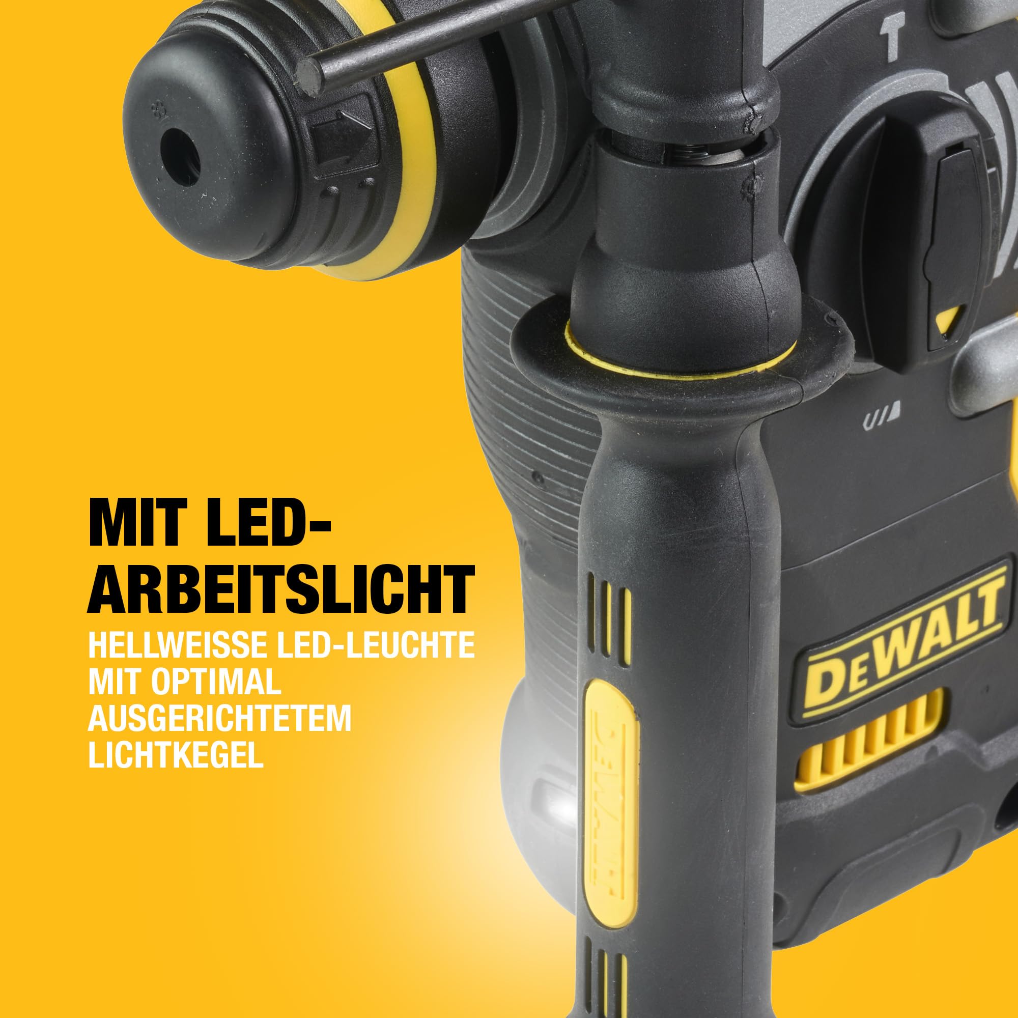 DEWALT SDS-plus XR Akku-Kombihammer/Schlagbohrmaschine (18V, bürstenlos, 24mm, ideal für Bohranker/Befestigungslöcher, Vibrationsreduzierung, ohne Akku & Ladegerät) DCH273N-XJ