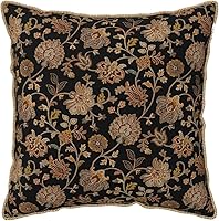 Vista 1 de Vintage Tapestry Velvet Pillow Covers 20x20 In Black Brown Bohemian Boho Carpet Throw Pillows for Couch Soft Cushion Covers Rustic Retro Rug Pillow