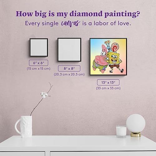 Miniatura 7 de DIAMOND ART CLUB Best Buddies - Kit de pintura de diamante, manualidades divertidas para adultos, lienzo cuadrado de diamante, 13 x 13 pulgadas