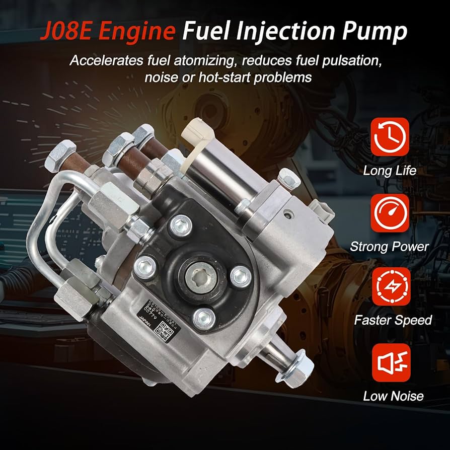 Amazon | J08E 燃料噴射ポンプ 294050-0364 22100-E0351 日野