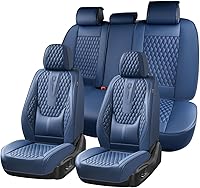 Vista 19 de Coverado Juego completo de fundas de asiento de automóvil, fundas de asiento de piel de napa para automóvil, protector de asiento de automóvil