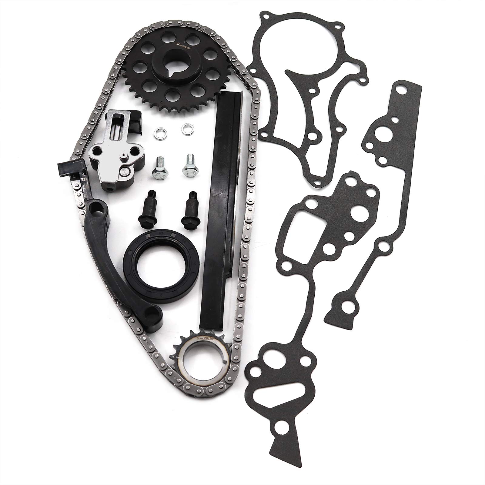 Beydato Auto Timing Chain Kit 1HD Metal Rail 22RE 22REC Fits 1985-1995 Toyota Pickup 4runner CELICA 