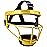 Dinictis Softball Face Mask, Lightweight, Comfortable, with Wide Field Vision, Durable and Safe Face Guards, Premium Protective Softball Fielder\'s Mask-Yellow-Child(S)