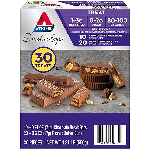 Miniatura 1 de Atkins Endulge - Paquete variado de barra de mantequilla de maní (30 unidades)