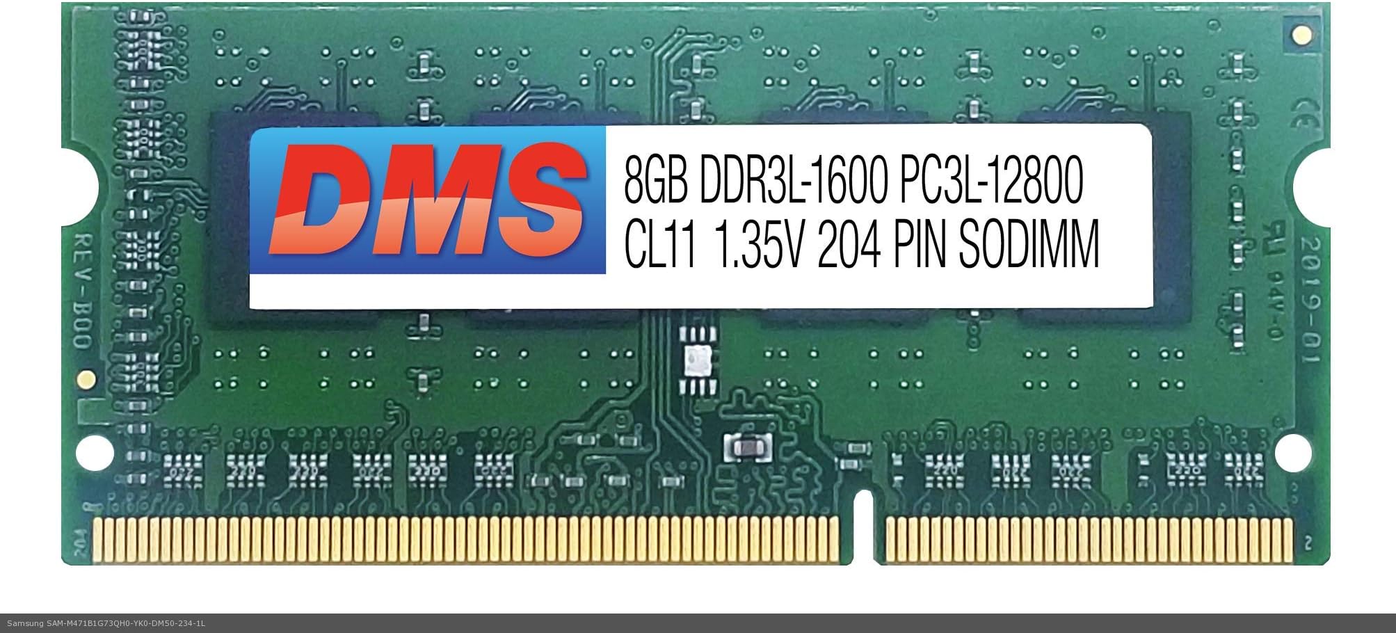 DMS Data Memory Systems Replacement for Samsung M471B1G73QH0-YK0 ATIV Book 2 270E5JE DMS 8GB DDR3L-1600 PC3L-12800 1.35v CL11 204 Pin SODIMM RAM Laptop Memory | DM50 234-1L