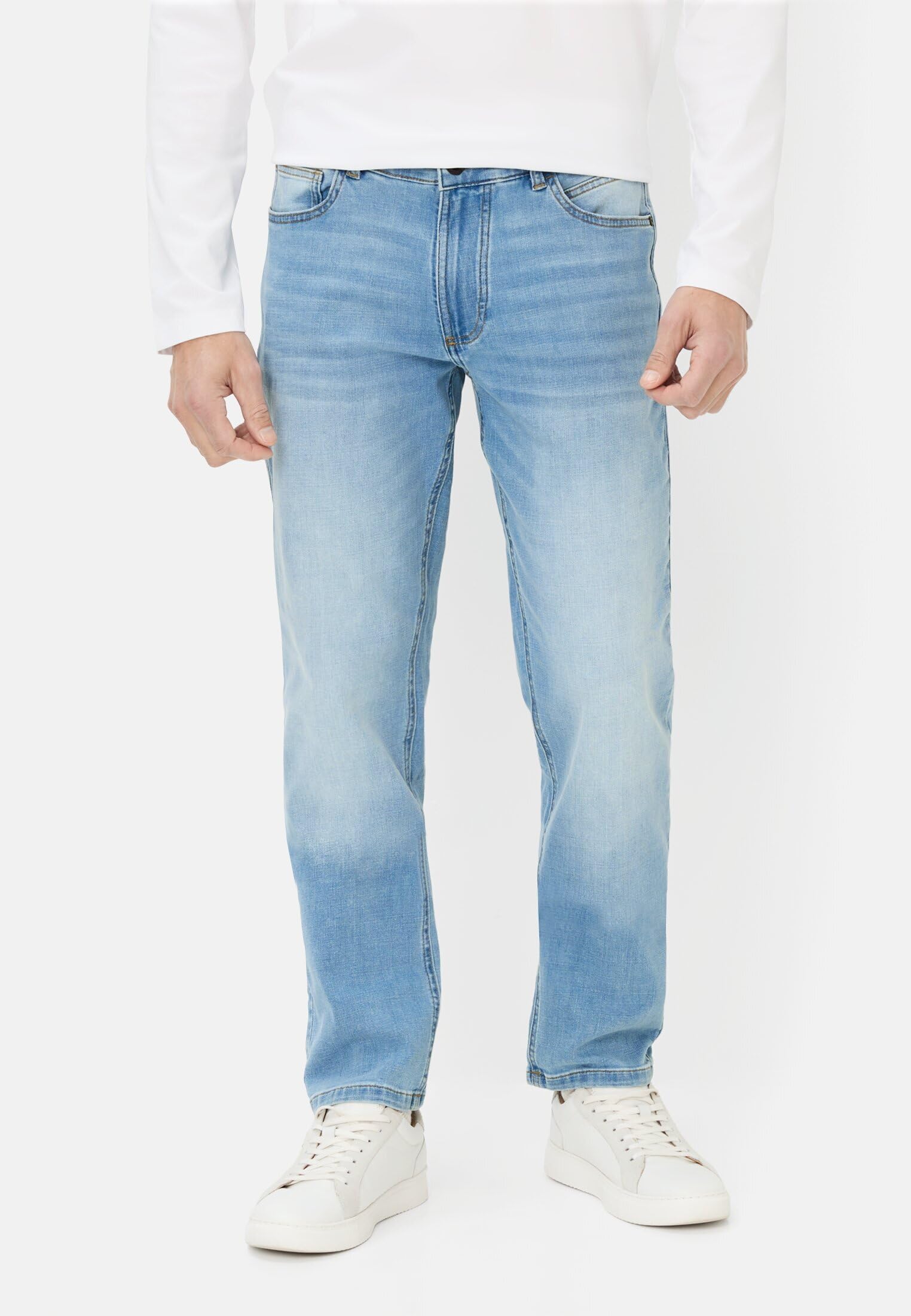 camel active Herren Jeans mit kühlendem Effekt | fleXXXactive® Jeans mit 5 Taschen im Regular Fit - pflegeleicht für Alltag und Freizeit